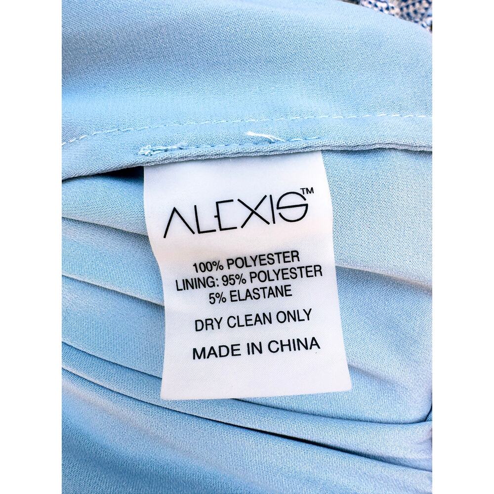 Alexis Leannie Fit and Flare Long Sleeve Chiffon Mini Dress Extra Small XS - Picture 7 of 8
